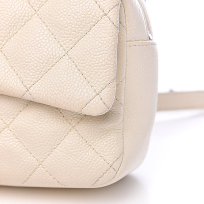 Chanel Caviar Quilted Medium Easy Flap Dark White 11 of 18