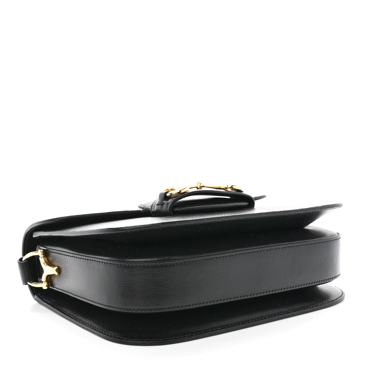 Azalea Calfskin Horsebit 1955 Shoulder Bag Black