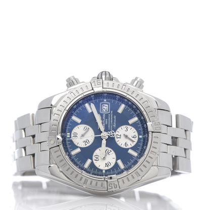 Breitling Stainless Steel 44mm Chronomat Evolution Automatic Watch Blue A78363 3 of 7