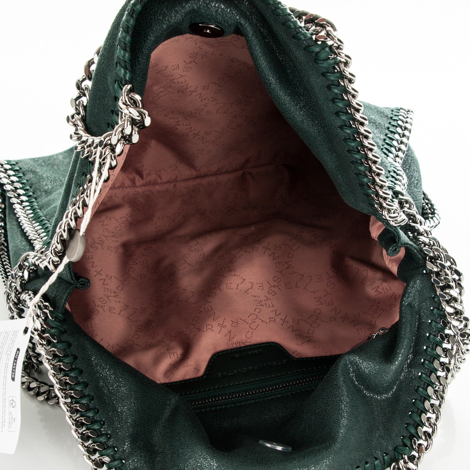 Stella McCartney Shaggy Deer Falabella Fold Over Tote Petroleum 5 of 6