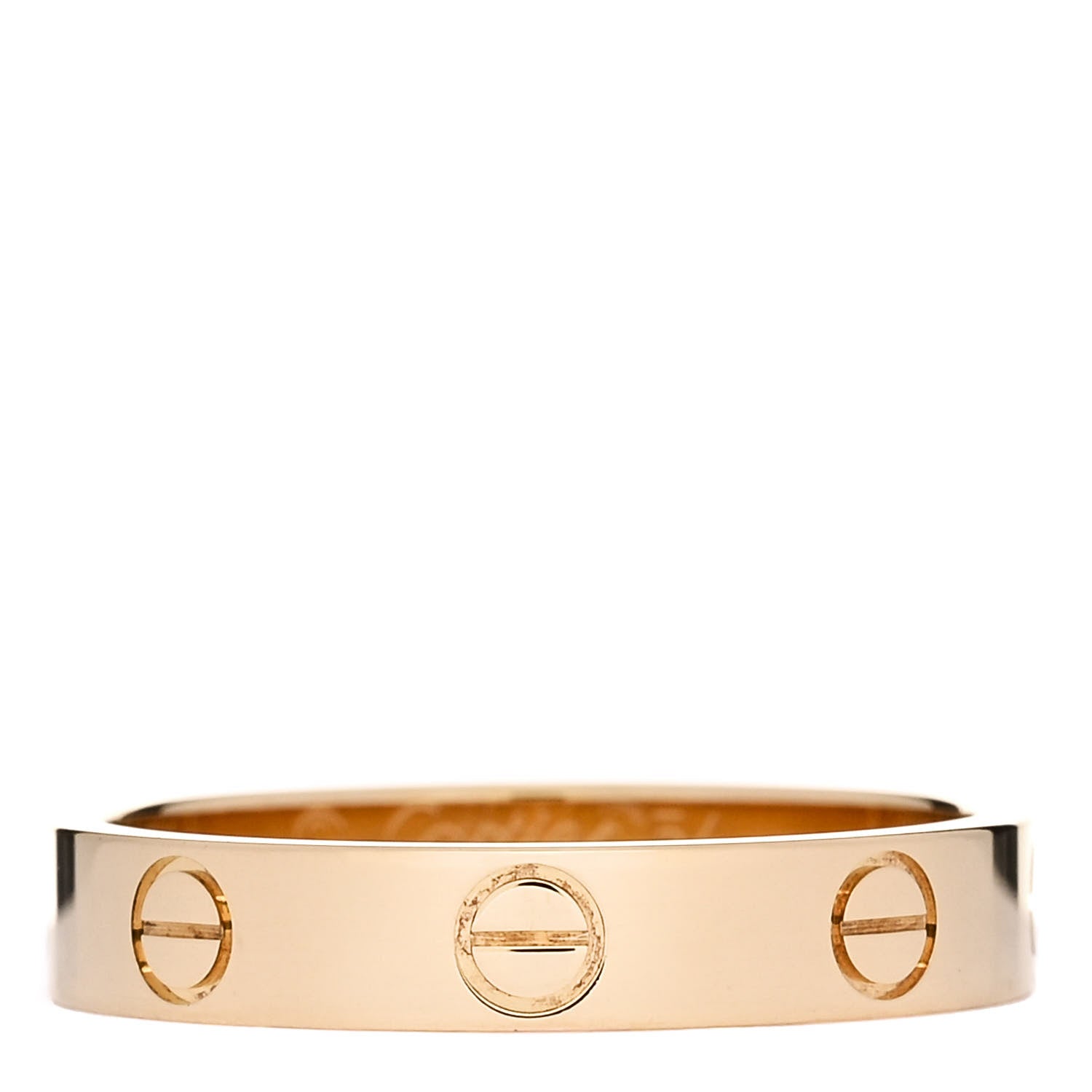 Cartier 18K Yellow Gold 3.5mm LOVE Wedding Band Ring 54 6.75 1 of 5
