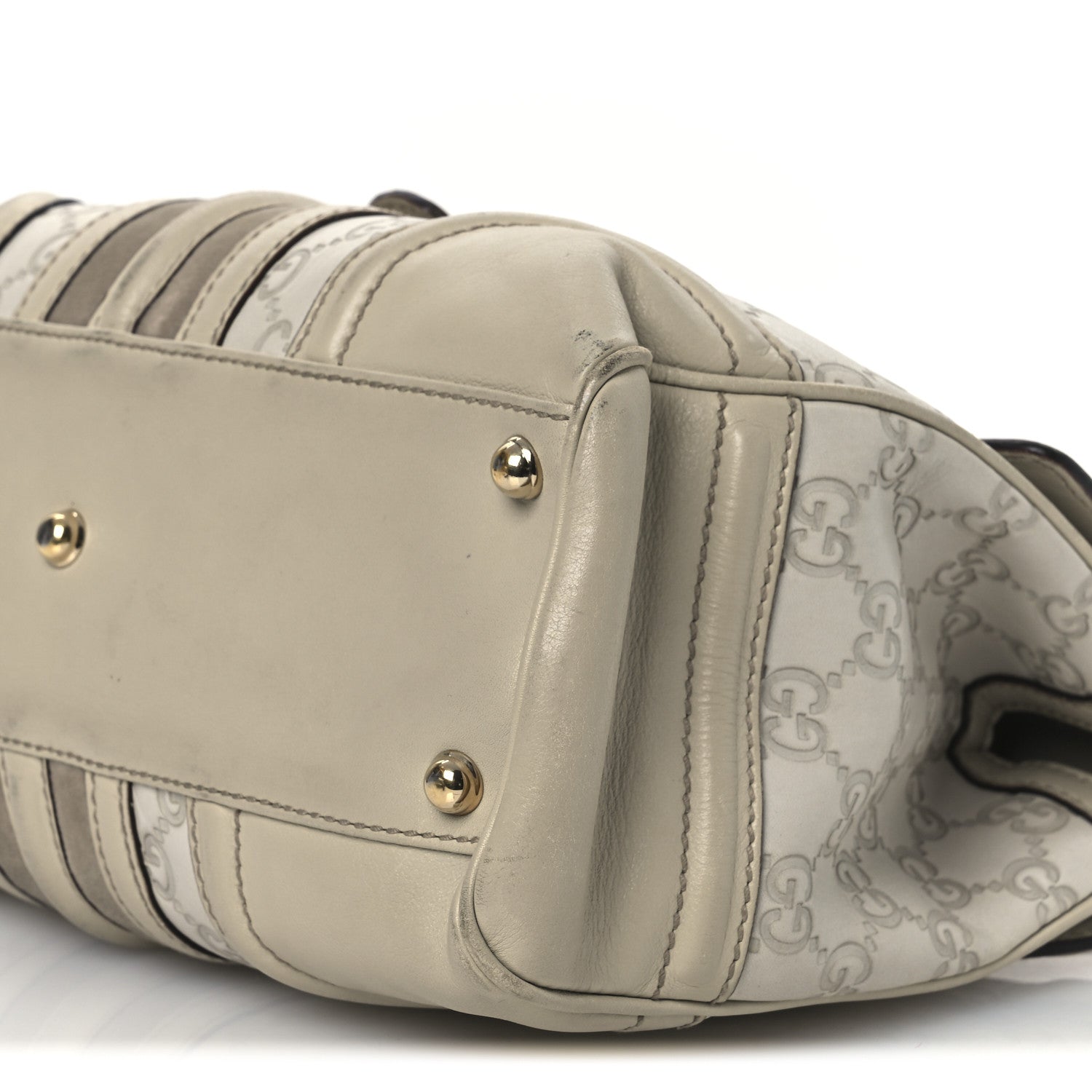 Gucci Guccissima Treasure Shoulder Bag Off White 10 of 16