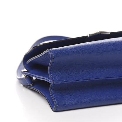 Fendi Vitello Elite Flamingo Demi Jour Shoulder Bag Blue Neon 8 of 10