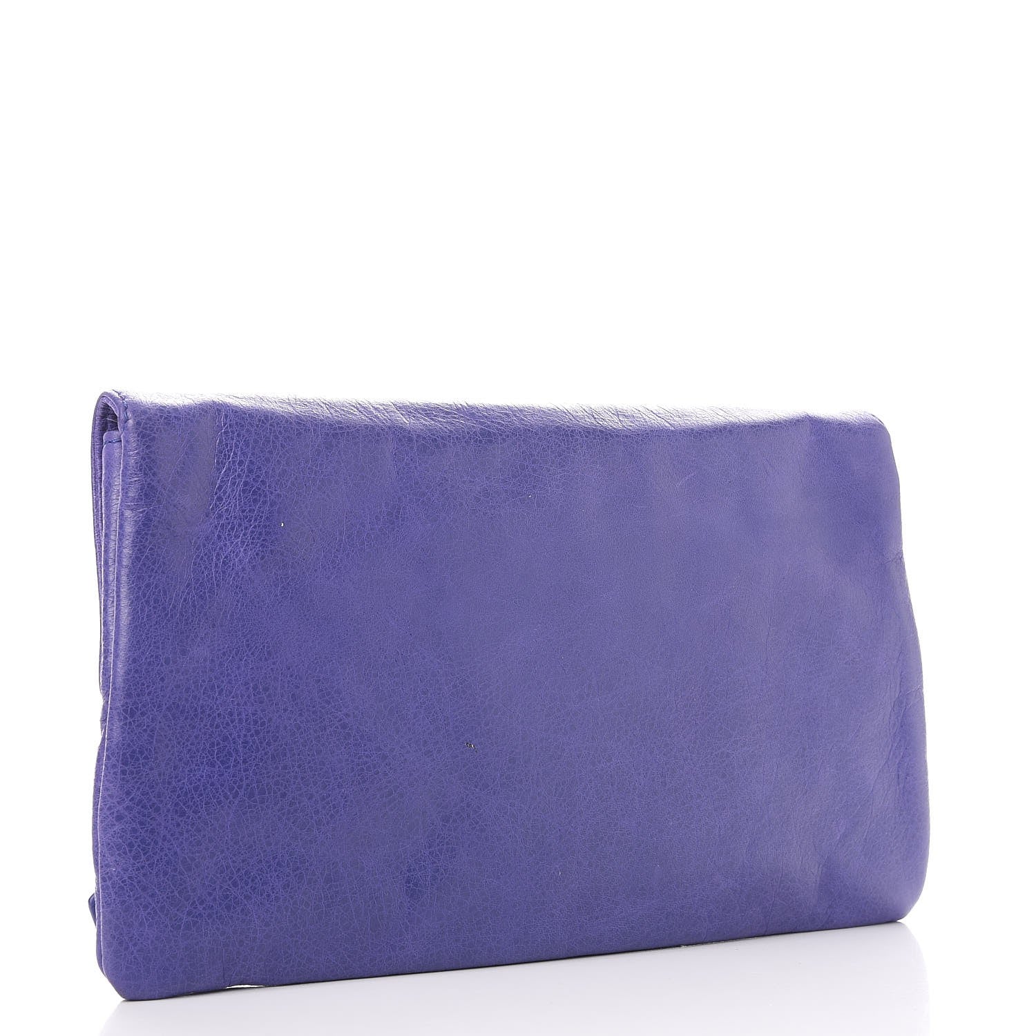 Balenciaga Agneau Giant 21 Silver Hardware Envelope Clutch Bag Bleu Lavande 3 of 9