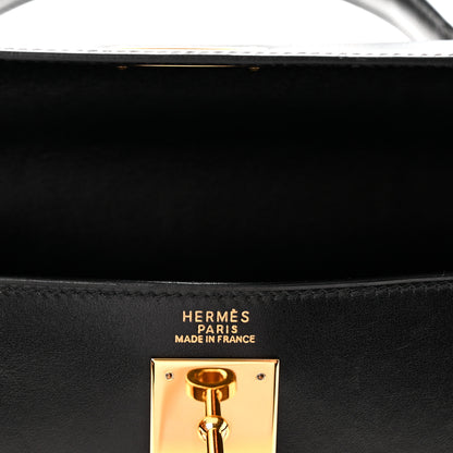 Hermes Box Kelly Retourne 32  Black 6 of 10