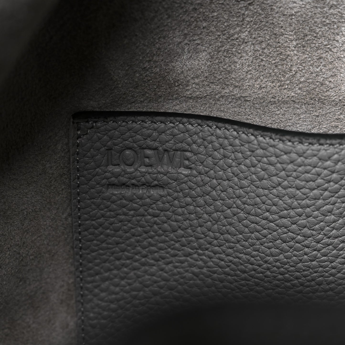 Calfskin Medium Balloon Bucket Bag Smoke