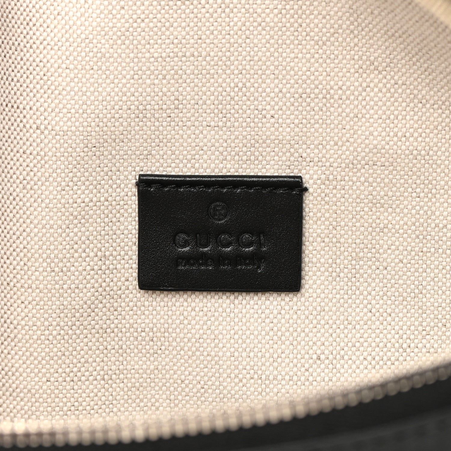 Gucci Calfskin GG Tennis Embossed Pocket Belt Bag Black 6 of 12