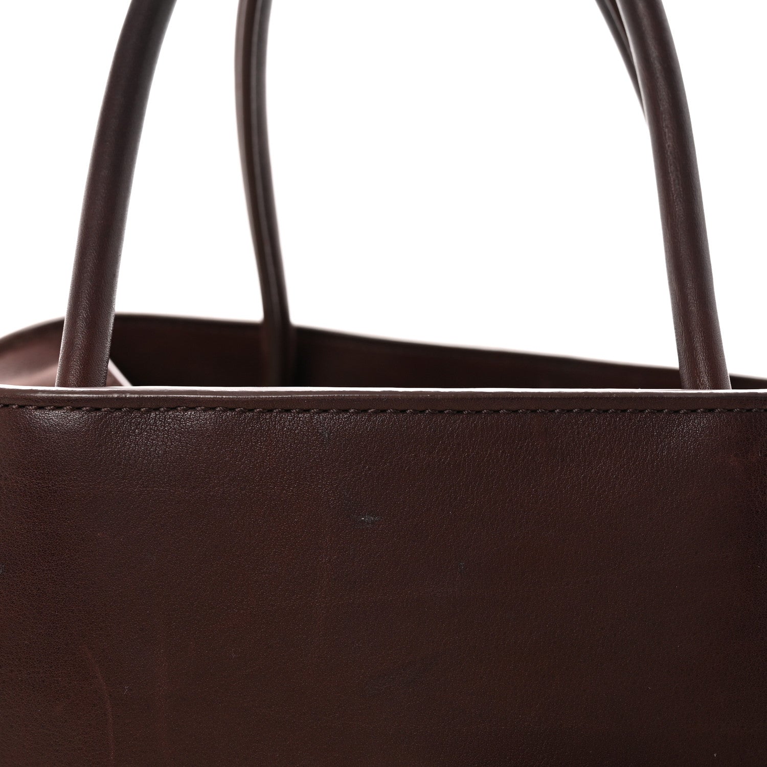 The Row Polished Saddle Calfskin Soft Margaux Belt 15 Burgundy 6 of 8