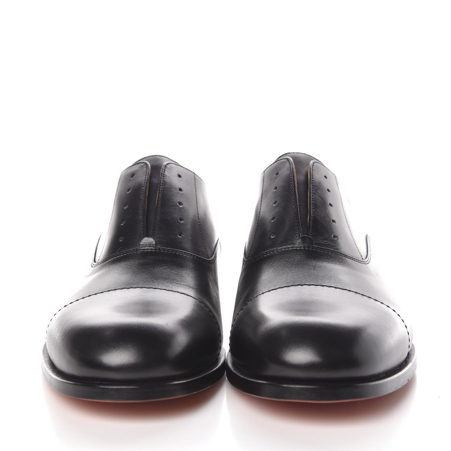 Hermes Calfskin Mens Oxford 43 Black 2 of 9