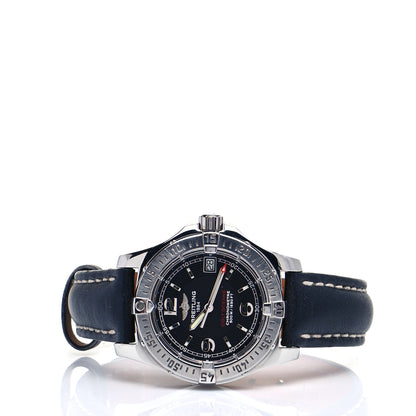 Breitling Stainless Steel Calfskin 33mm Colt Oceane Quartz Watch Black A77380 2 of 8