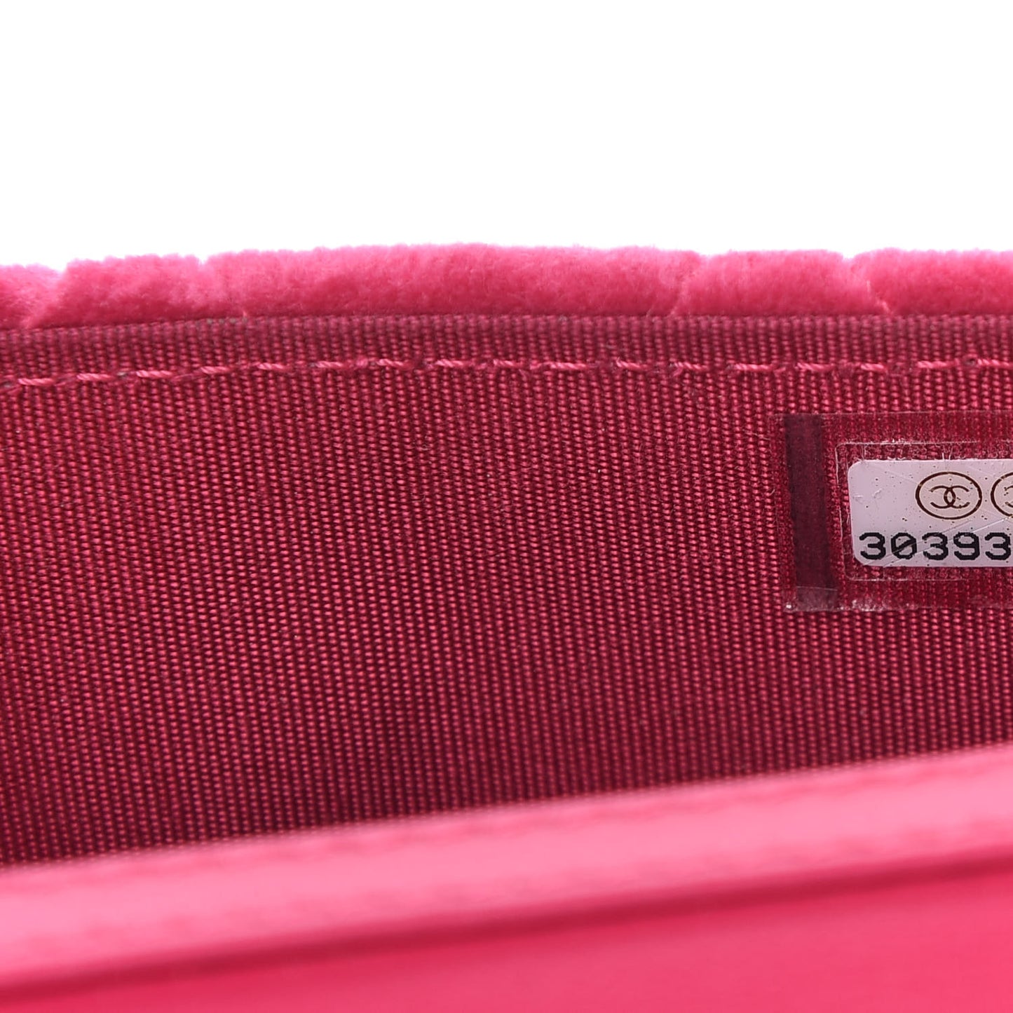 Velvet Quilted Pearl Crush Flap With Chain Pink