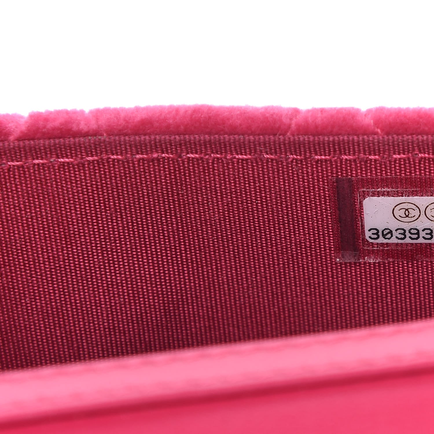 Chanel Velvet Quilted Pearl Crush Flap With Chain Pink 9 of 11