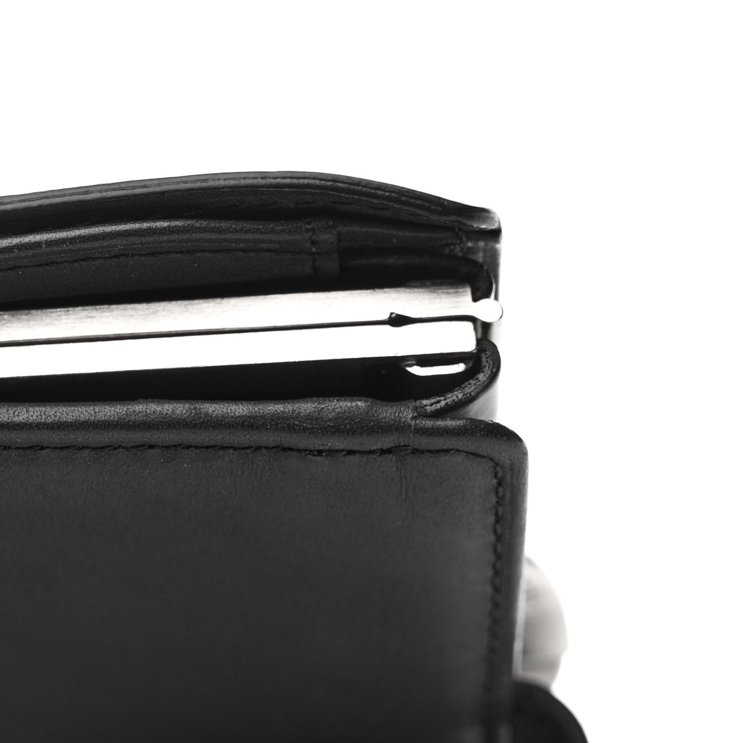 Mat Monogram French Purse Wallet Black