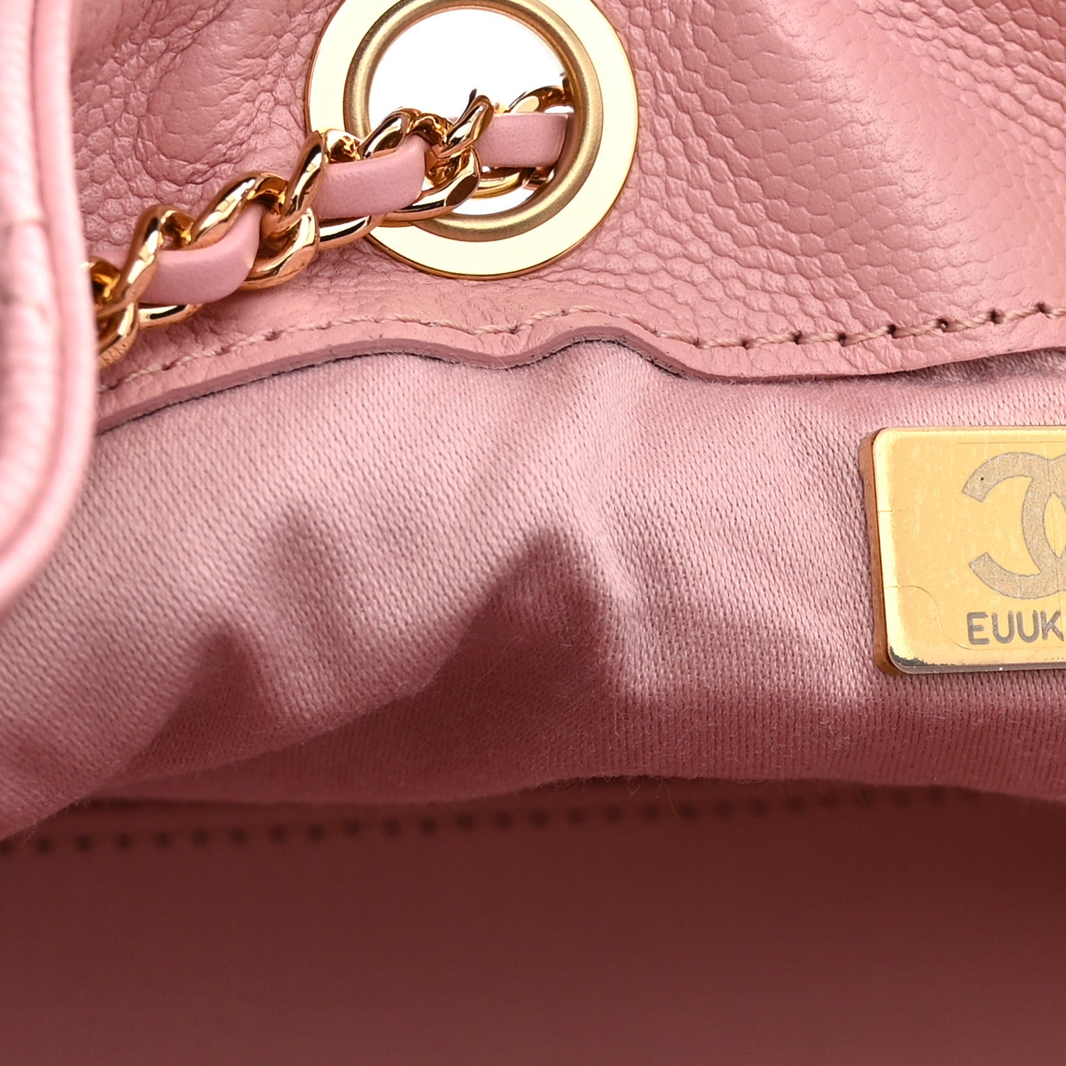 Chanel Caviar Quilted Mini Chanel 25 Handbag Pink 7 of 11