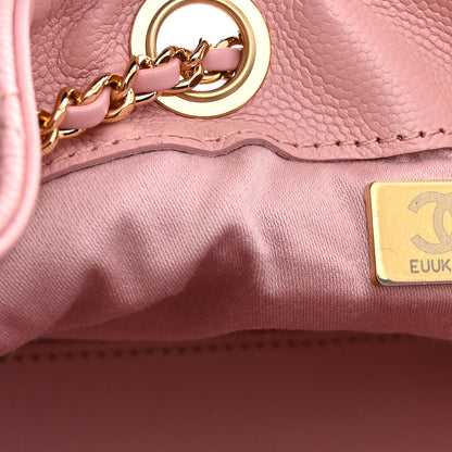 Chanel Caviar Quilted Mini Chanel 25 Handbag Pink 7 of 11
