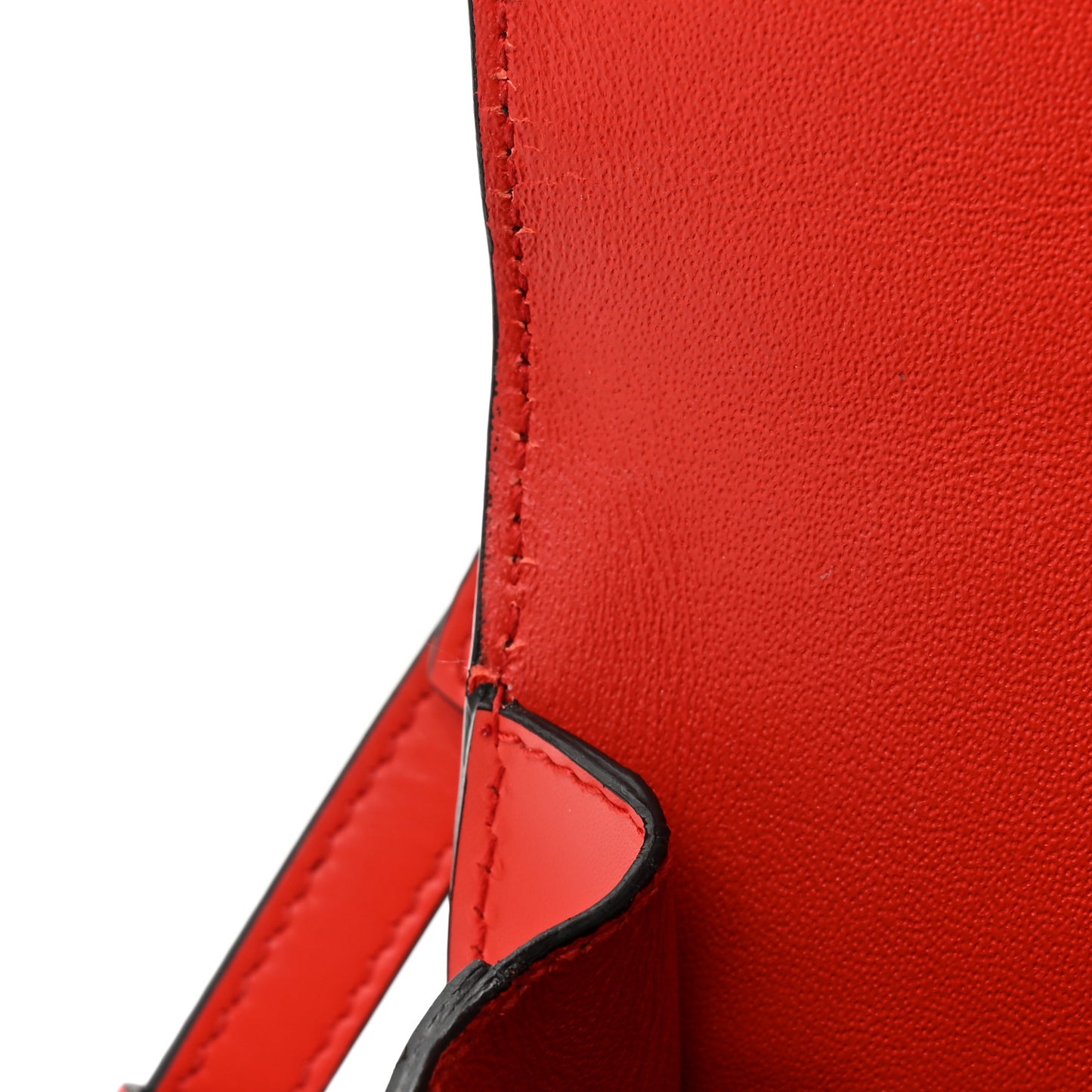 SALVATORE FERRAGAMO Calfskin Gancini Mini Boxyz Red