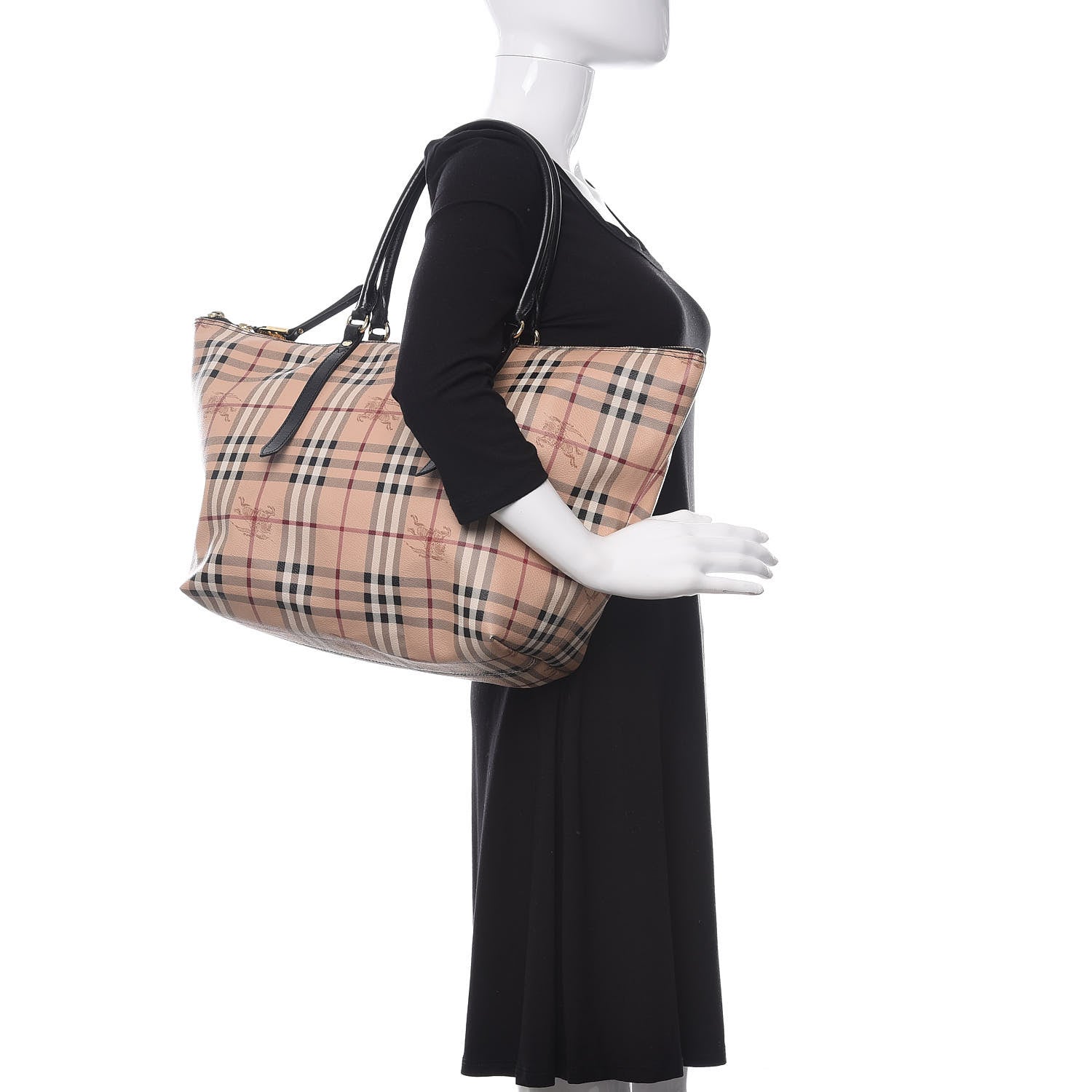 Burberry Haymarket Check Medium Salisbury Tote Chocolate 2 of 12