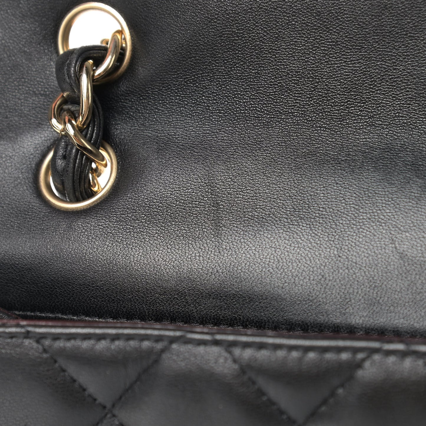 Lambskin Quilted Maxi Single Flap Black