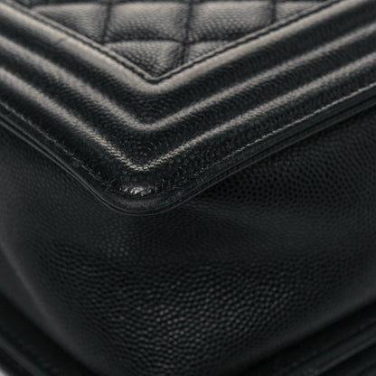 Chanel Caviar Quilted New Medium Boy Flap Black 10 of 18