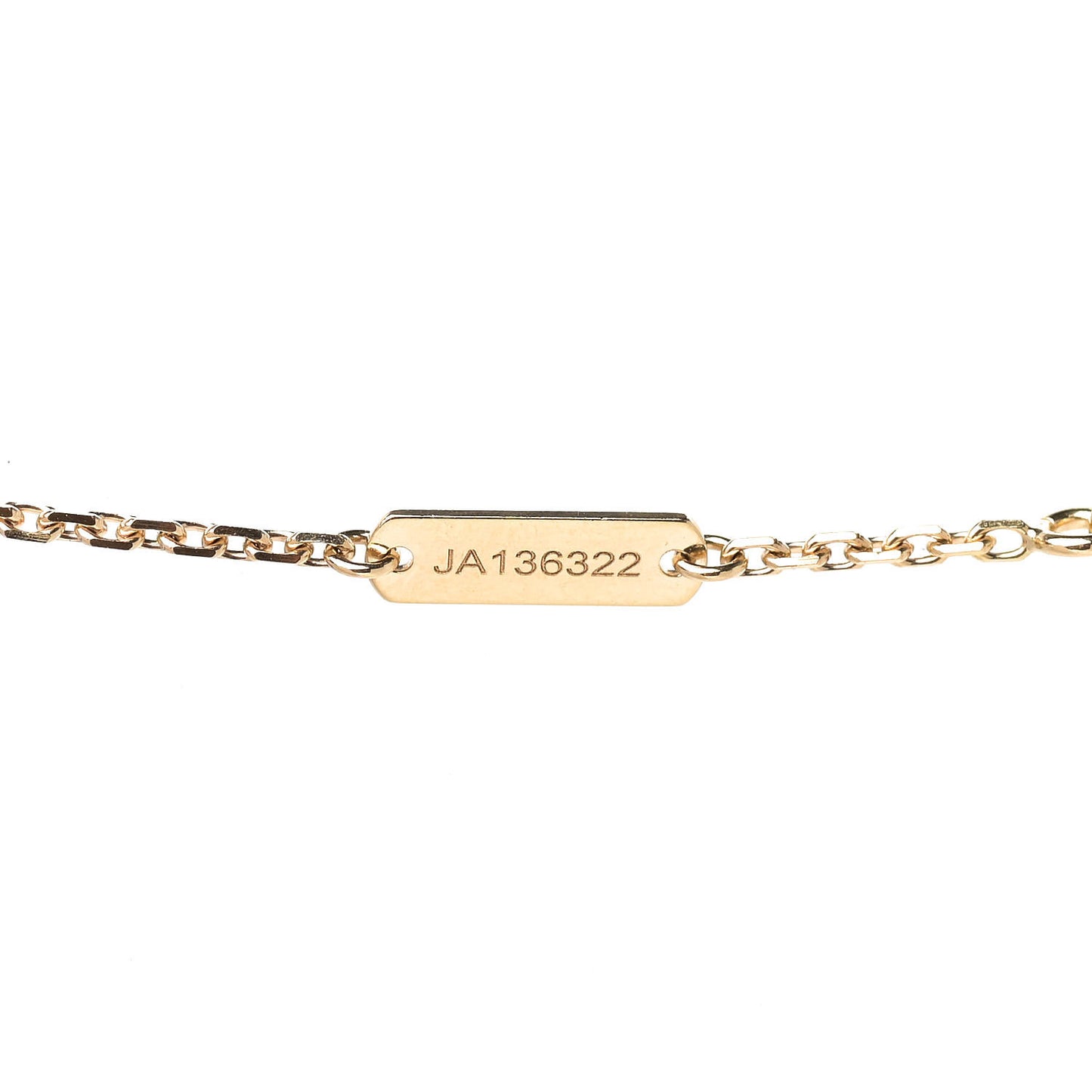 18K Yellow Gold Black Onyx Vintage Alhambra Pendant Necklace