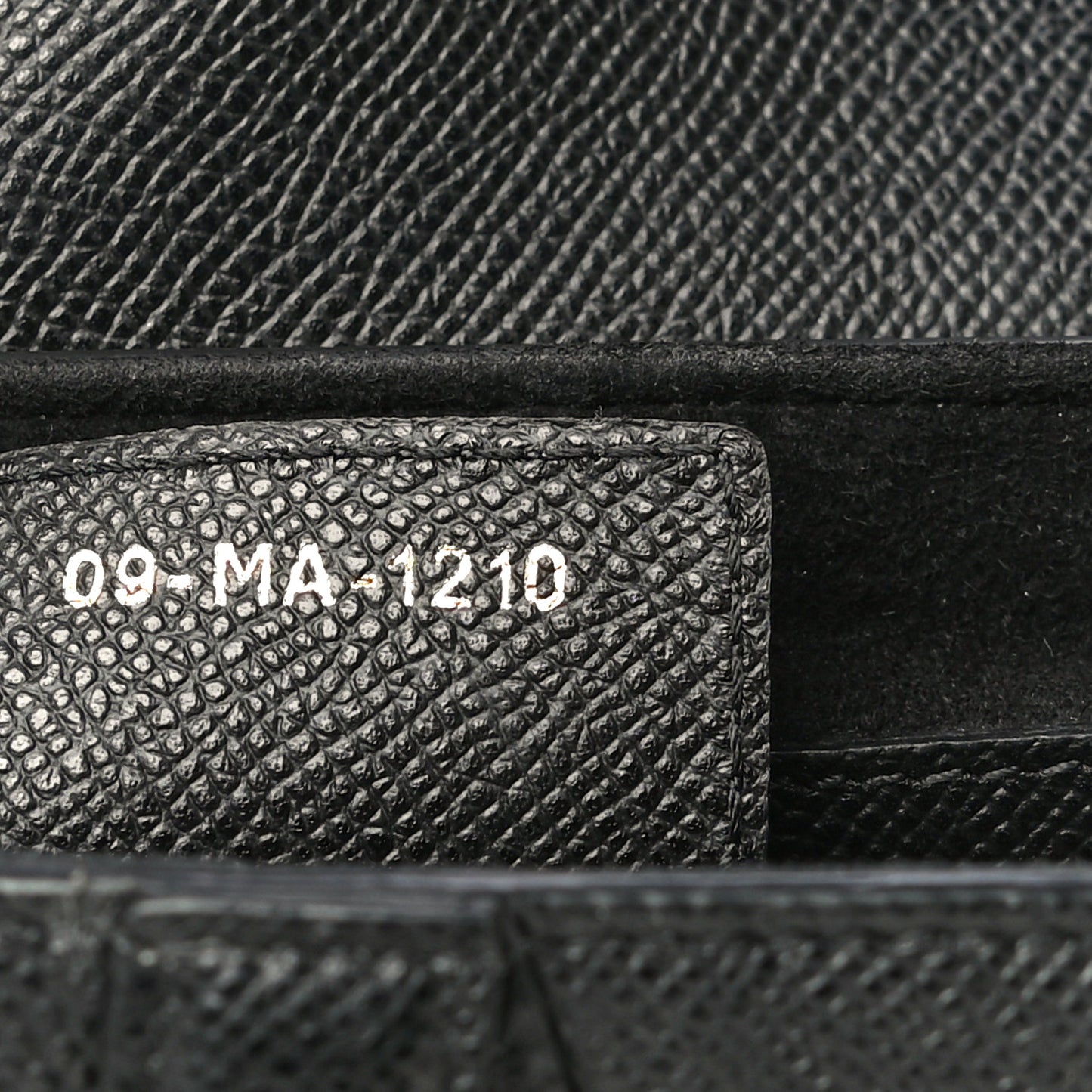 Grained Calfskin Saddle Bag Black