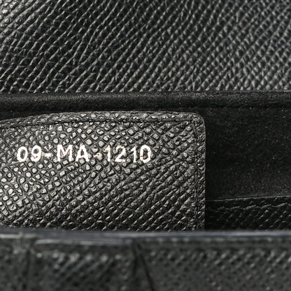 Christian Dior Grained Calfskin Saddle Bag Black 6 of 15