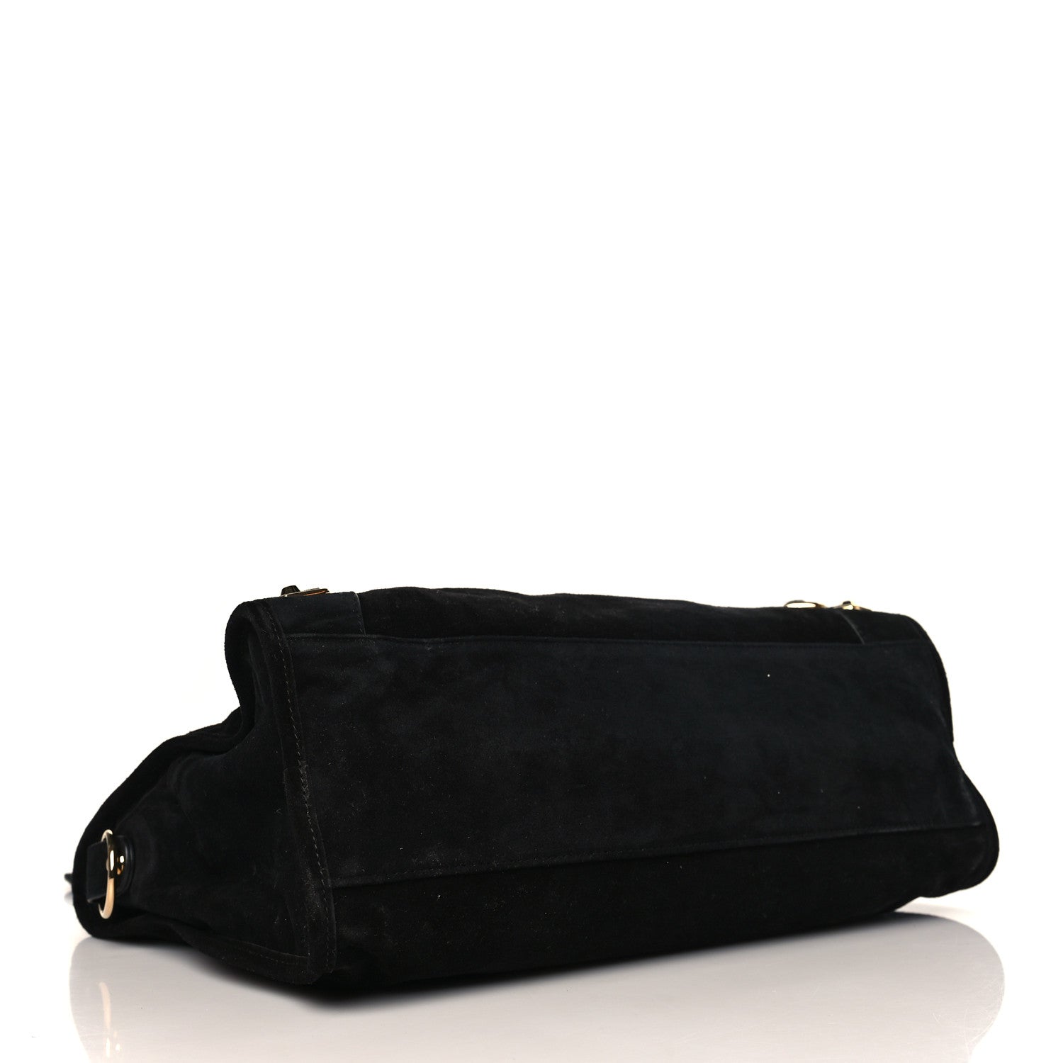 Balenciaga Baby Daim Gold Metallic Edge Hardware City Black 4 of 9