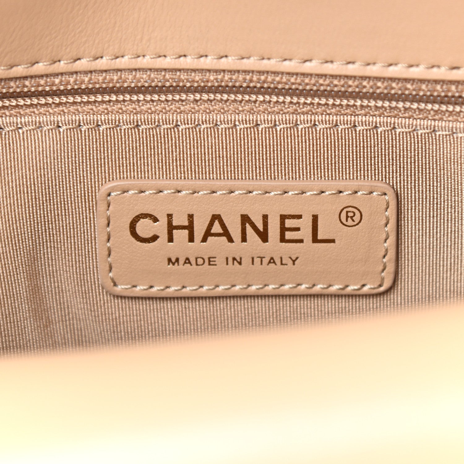 Chanel Calfskin Quilted Medium Triple Flap Beige 7 of 11