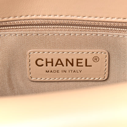 Chanel Calfskin Quilted Medium Triple Flap Beige 7 of 11