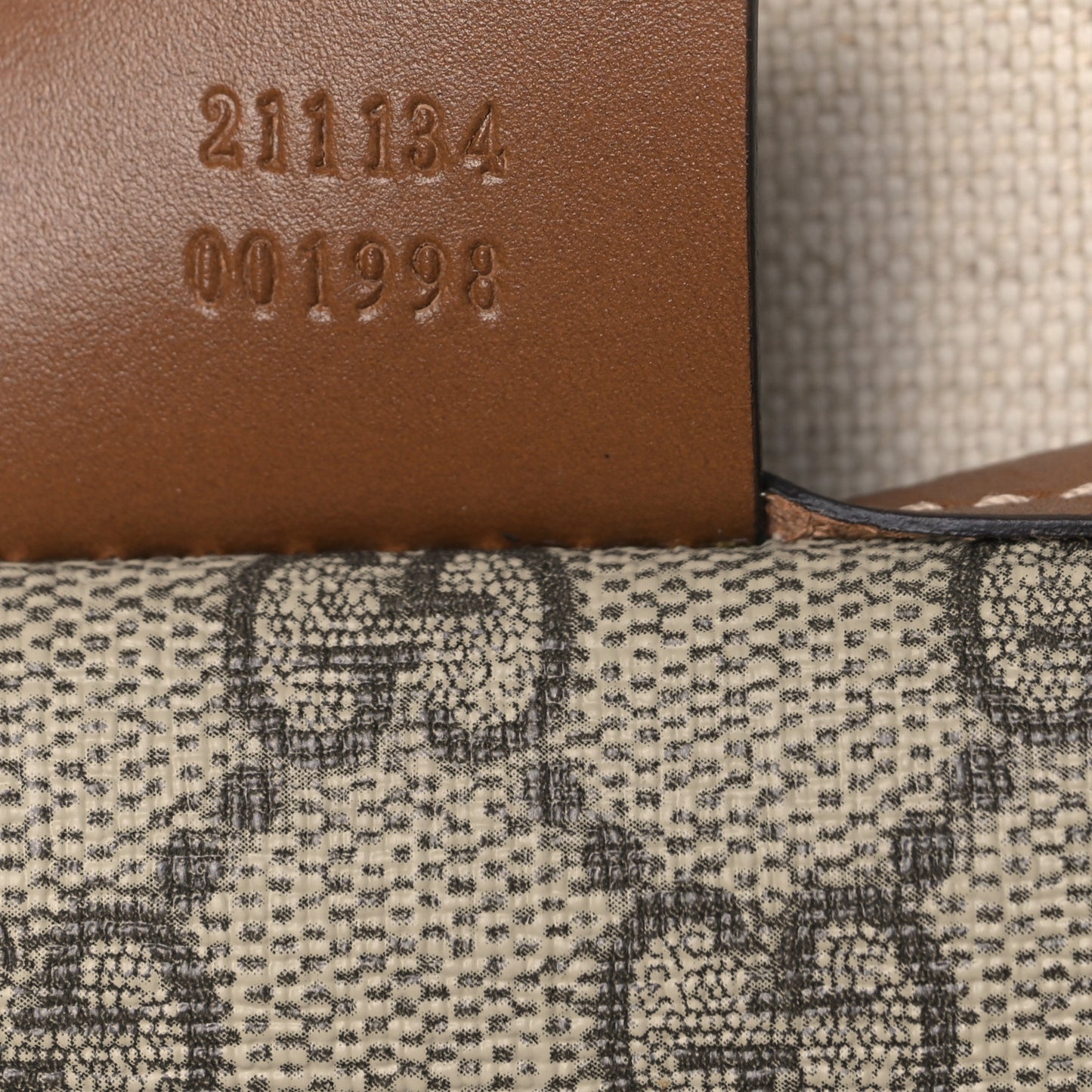 GG Plus Monogram Medium Signature Web Loop Tote Light Brown