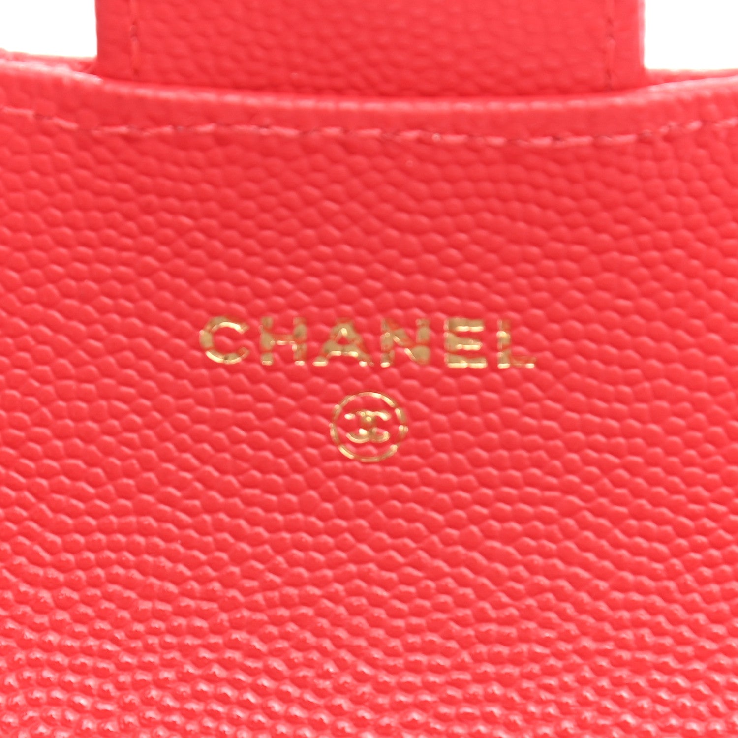 Chanel Caviar Quilted Flap Card Holder Wallet Red 5 of 10