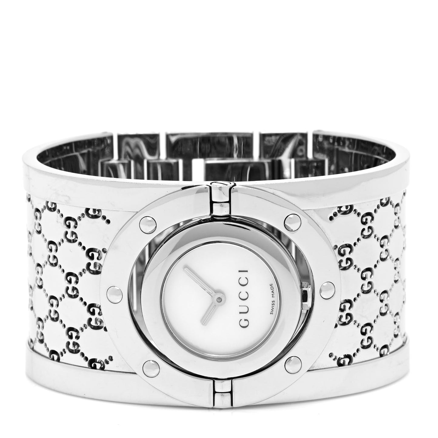 Stainless Steel Mother of Pearl 33mm Twirl Quartz Watch