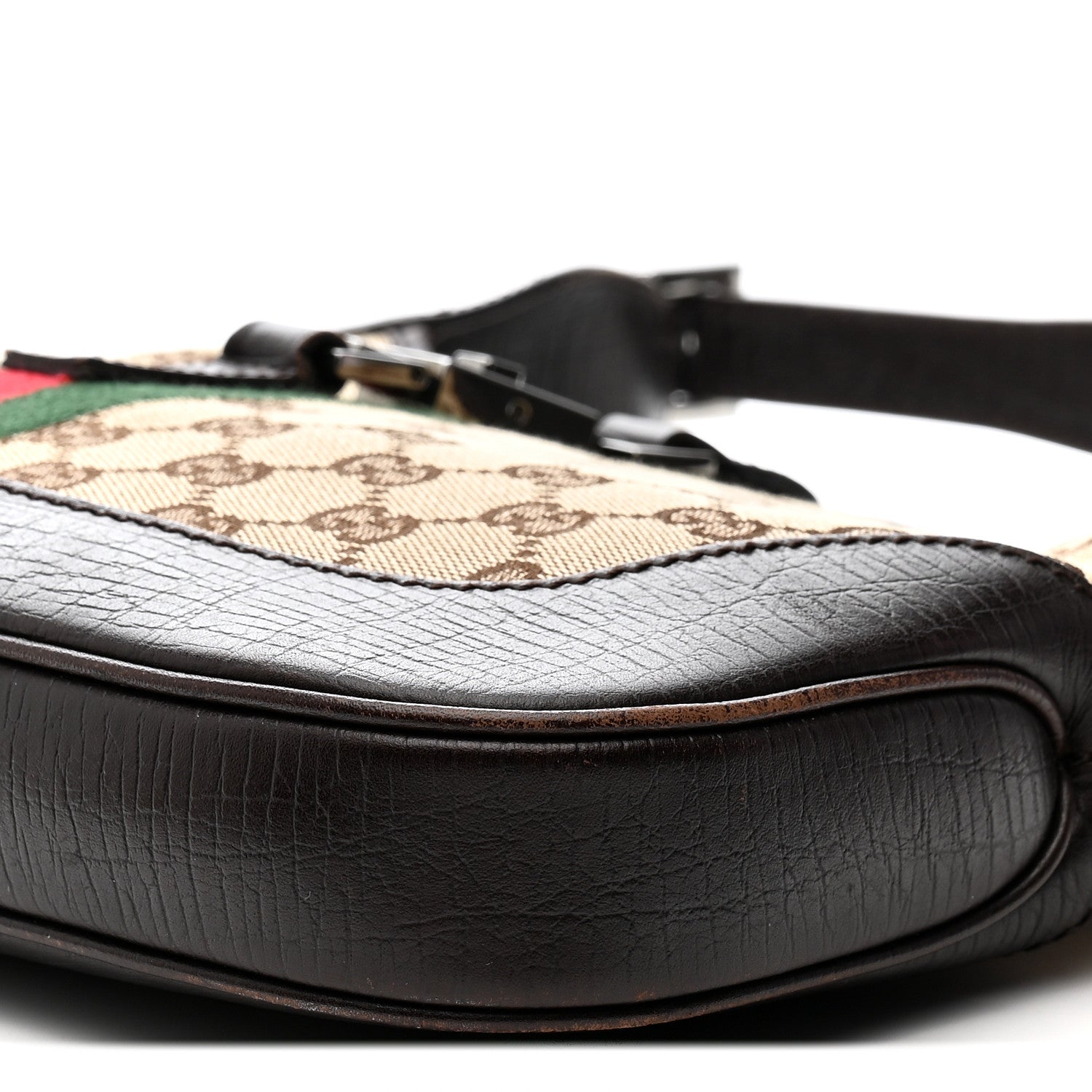 Gucci Monogram Web Jackie O Hobo Dark Brown 19 of 23