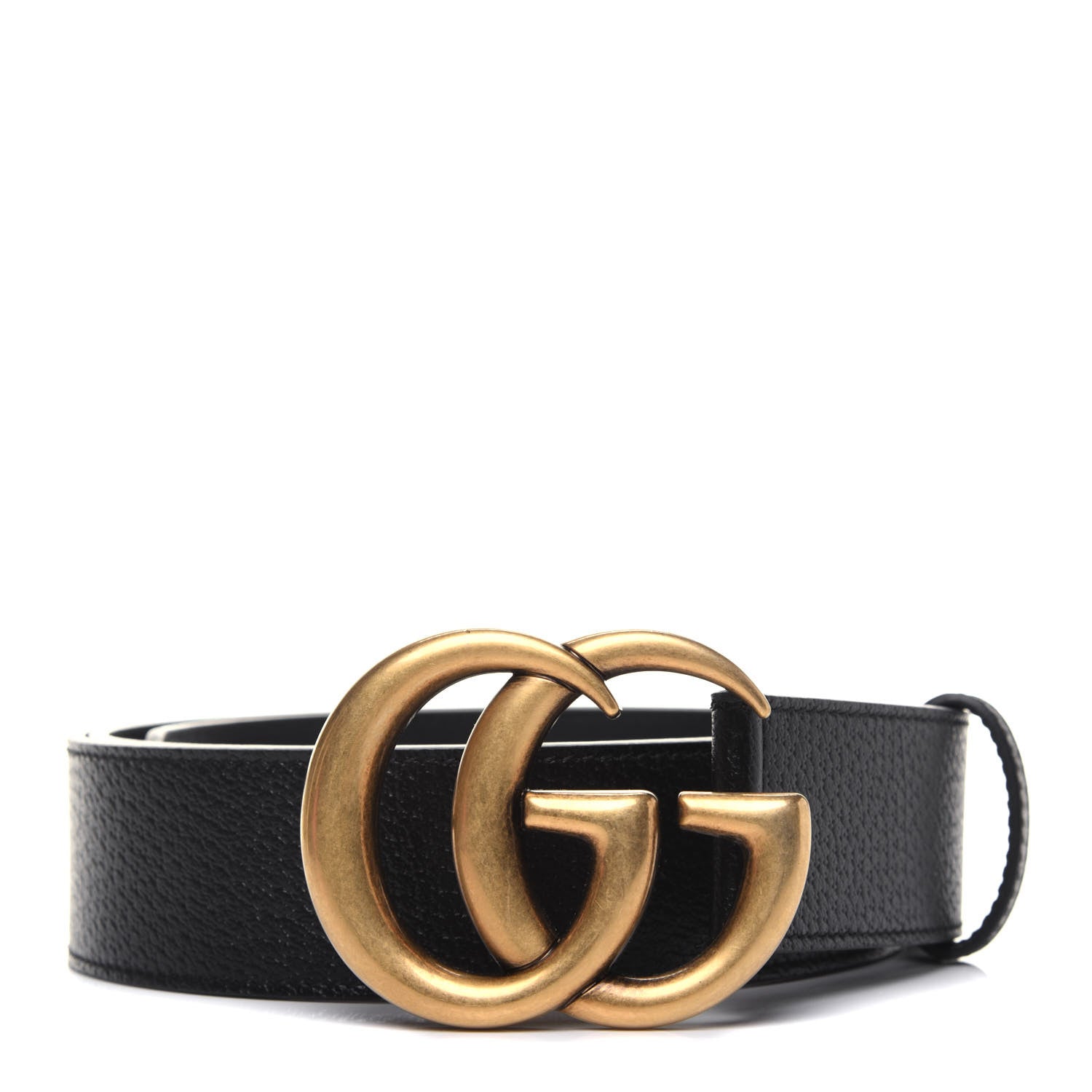 Gucci Textured Calfskin Double G 40mm Belt 115 46 Black 1 of 6
