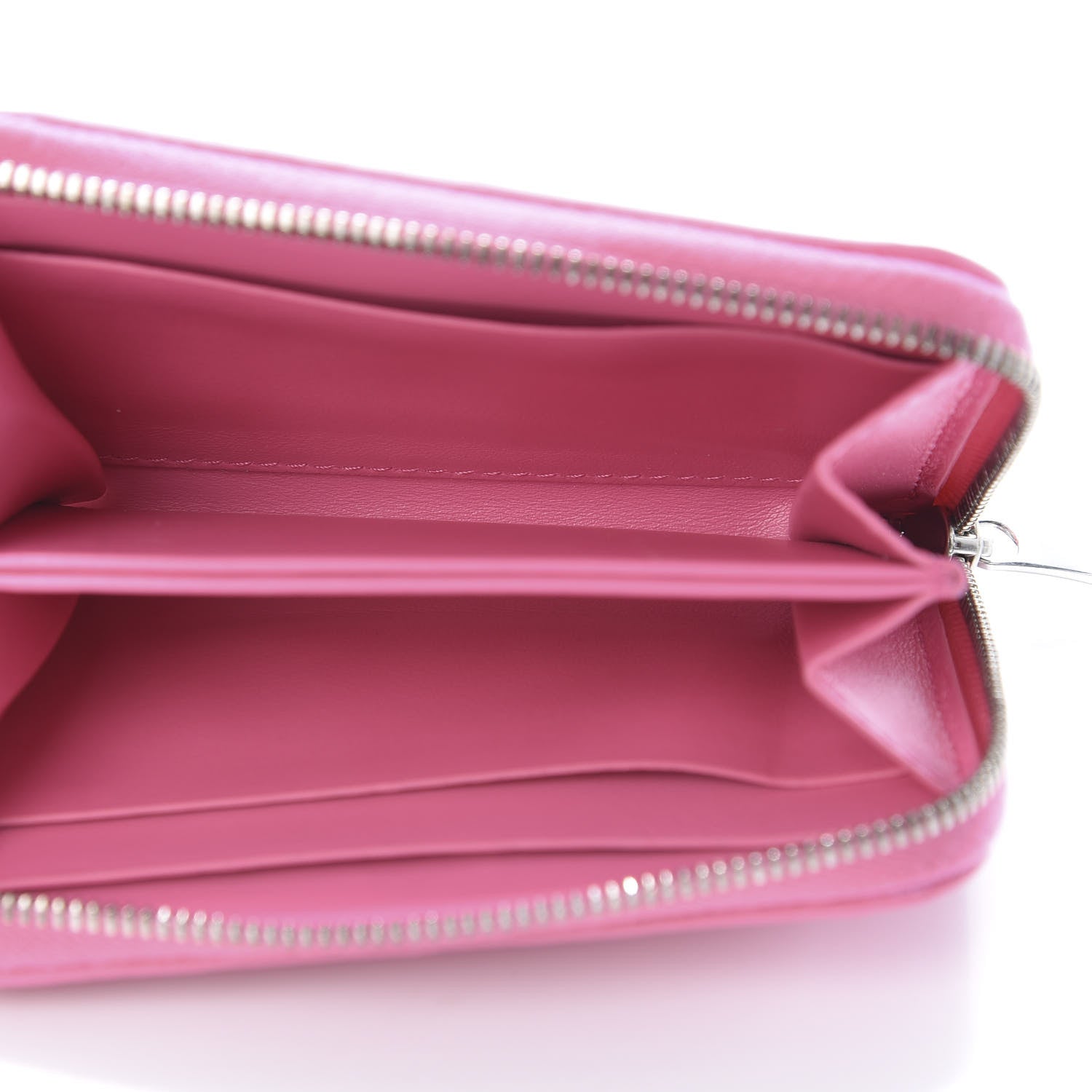 Bottega Veneta Nappa Intrecciato Zip Around Coin Purse Pink 5 of 8