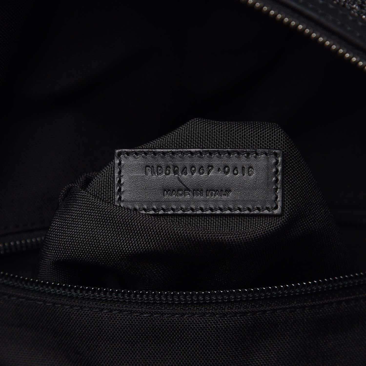Saint Laurent Glitter Canvas City Backpack Gun Metal 2 of 14