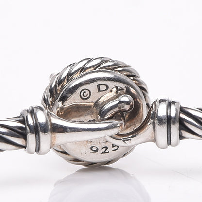 David Yurman Sterling Silver Black Orchid 3mm Chatelaine Bracelet 4 of 5