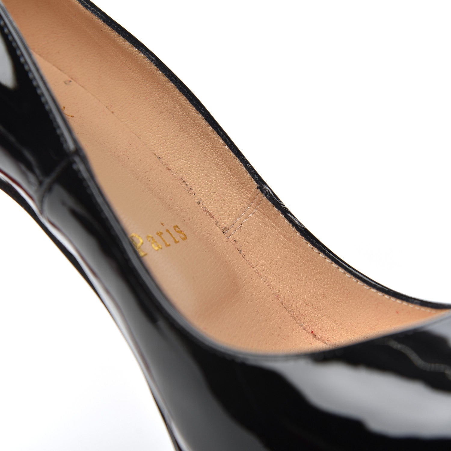 Christian Louboutin Patent Dirditta 130 Platform Pumps 37.5 Black 11 of 17