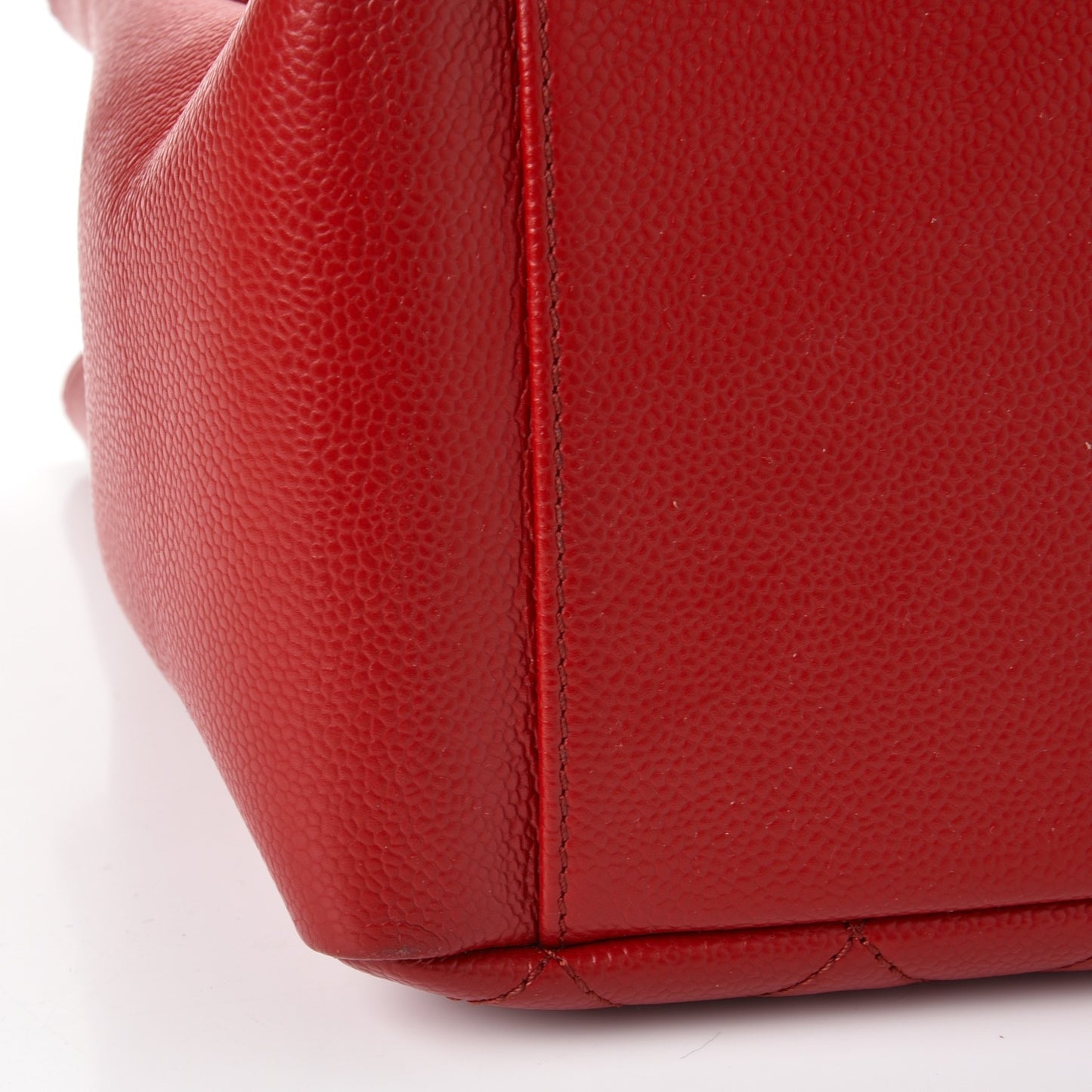 Caviar Quilted Grand Shopping Tote GST Red