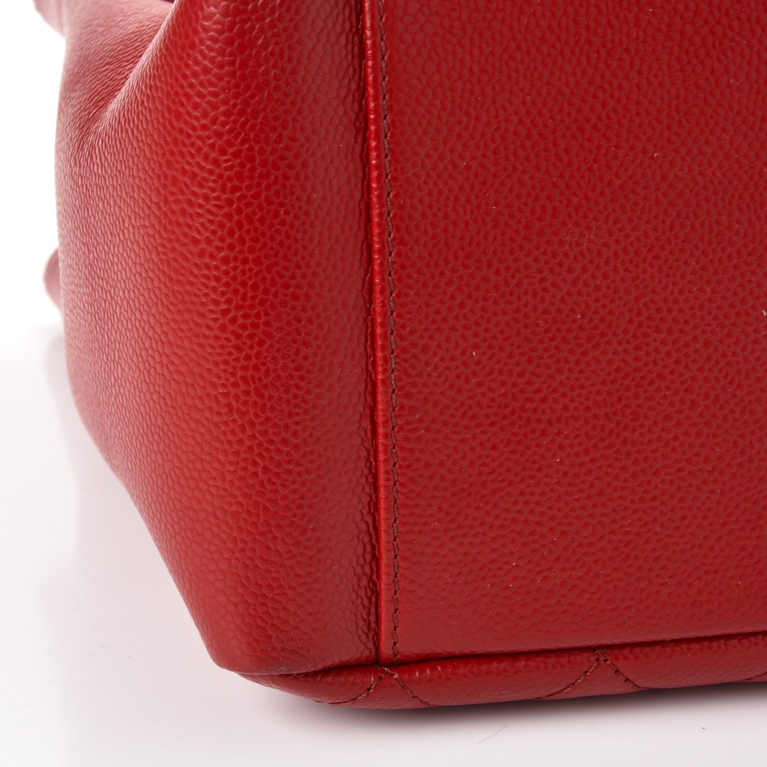 Chanel Caviar Quilted Grand Shopping Tote GST Red 11 of 13