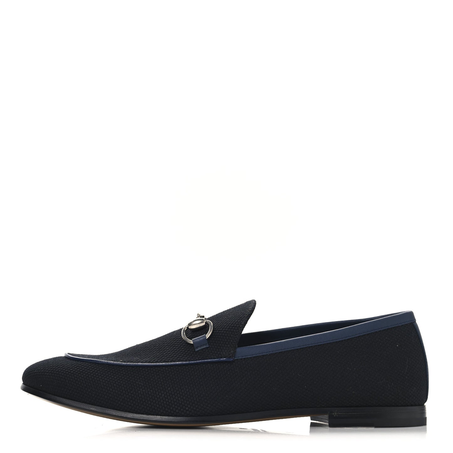 Canvas Horsebit Mens Jordaan Loafers 9 Black Blue Agata