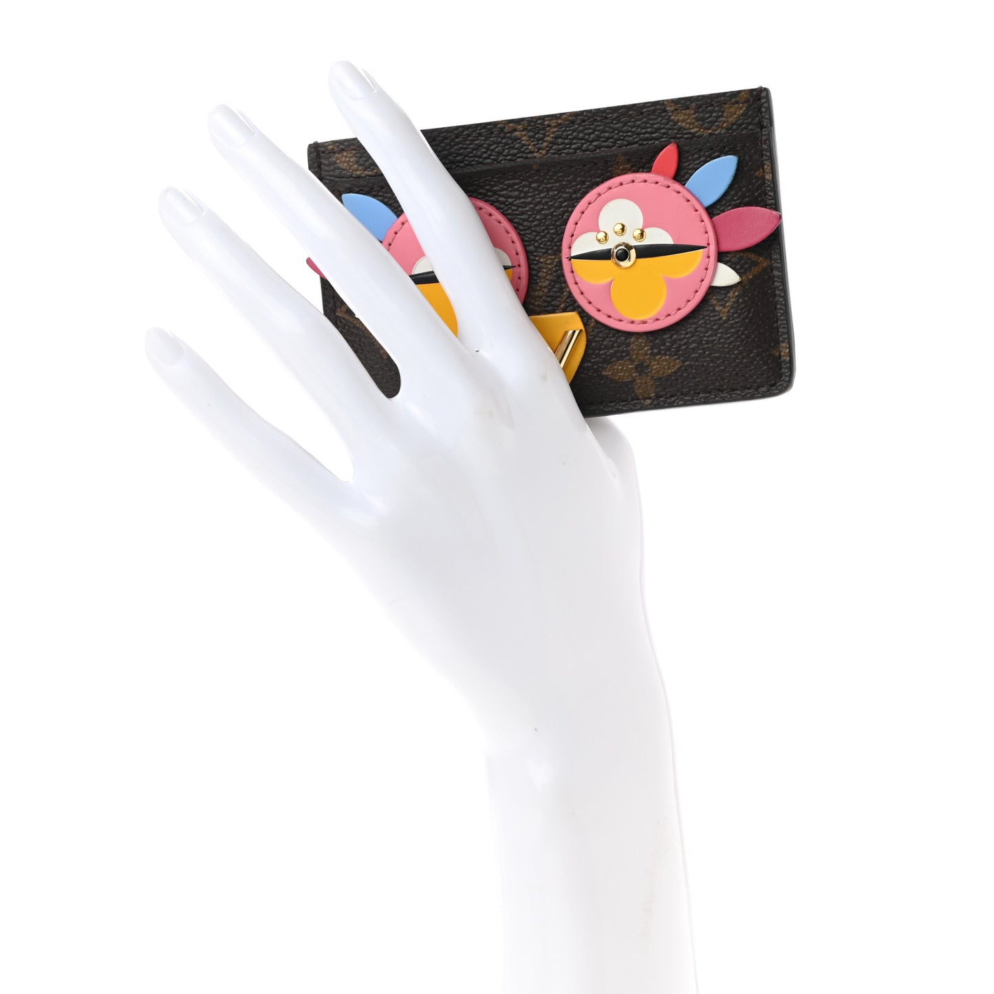 Monogram Lovely Birds Card Holder