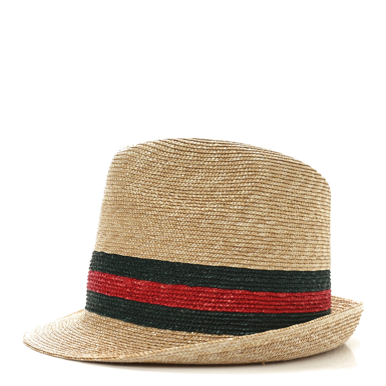 Gucci Abaca Straw Web Fedora Hat L 1 of 9