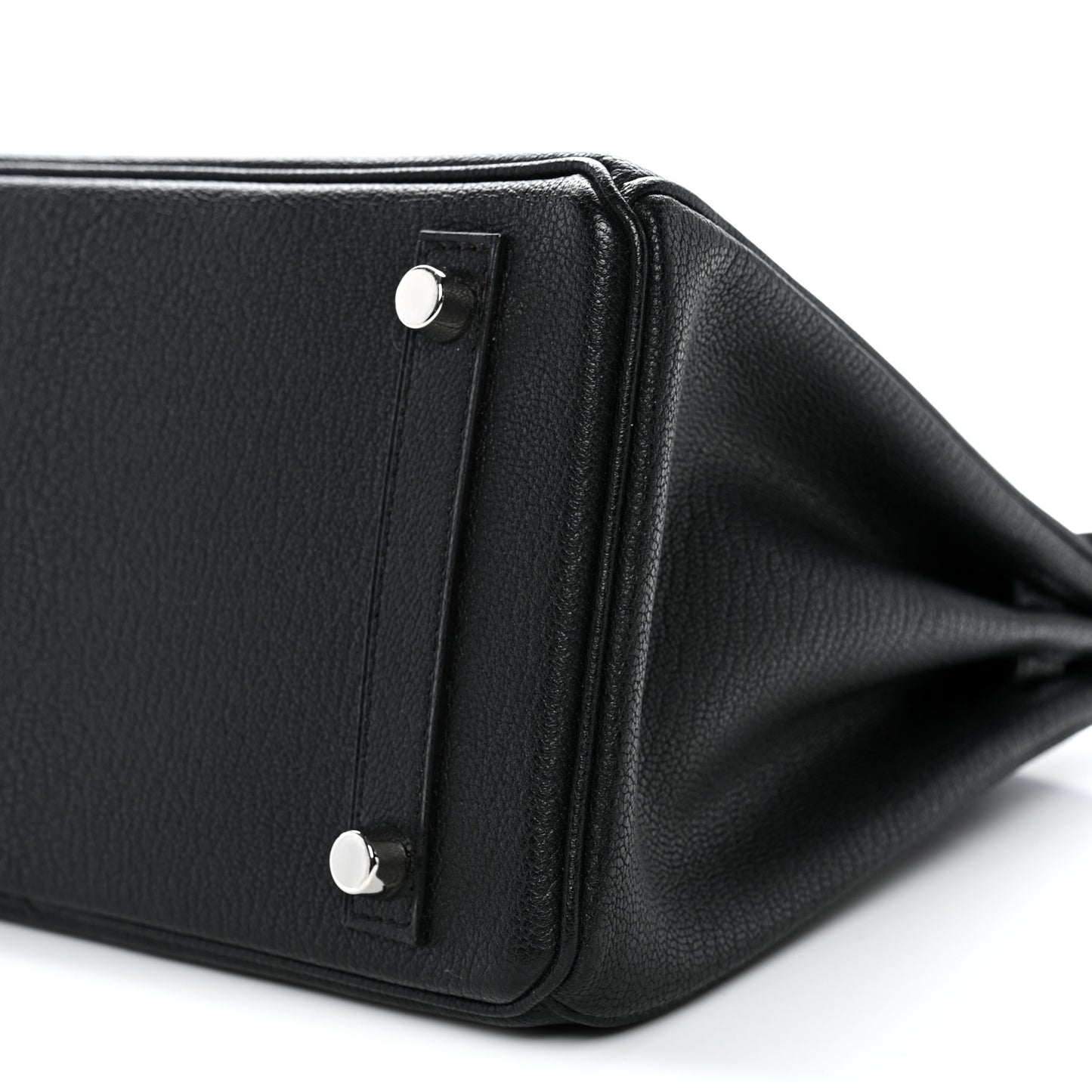 Chevre Mysore Horseshoe Birkin 25 Black Rouge Casaque