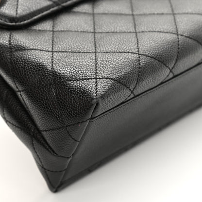 Chanel Caviar Quilted Jumbo Kelly Flap Black 10 of 15