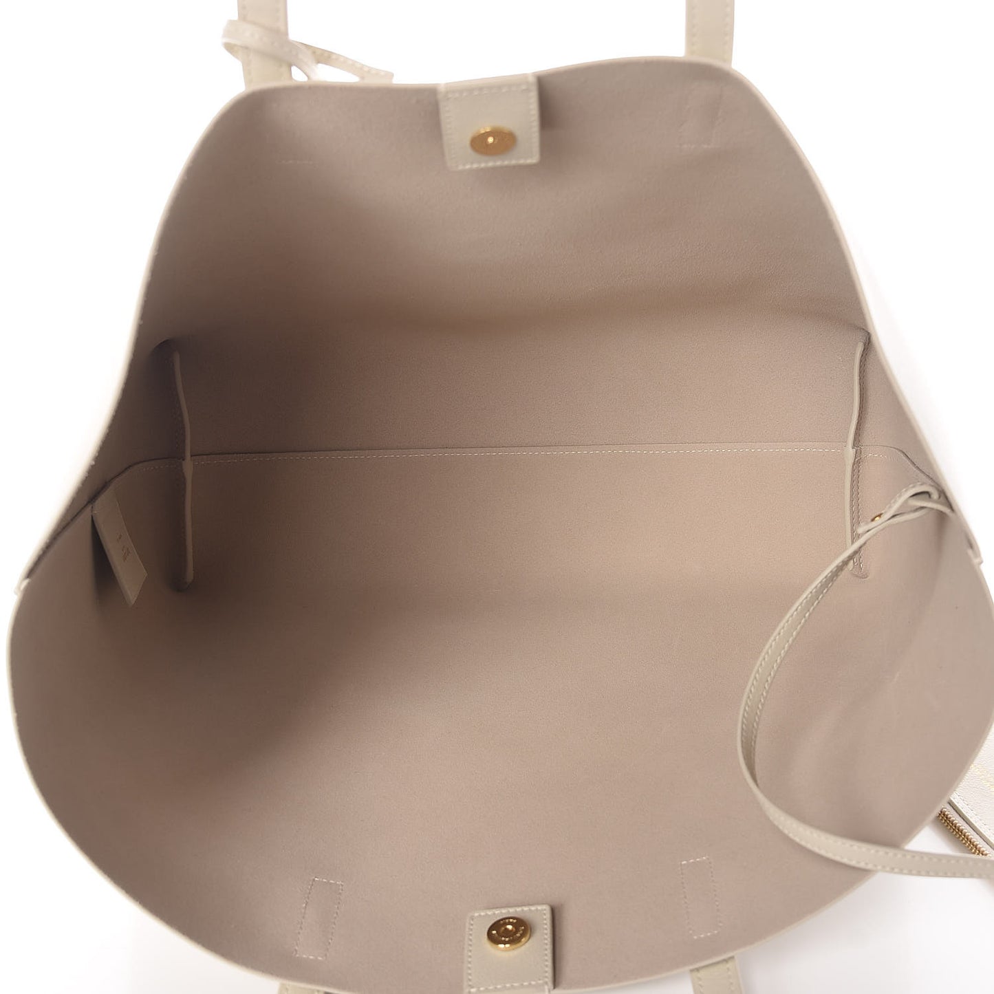 Calfskin Large Shopping Tote Crema Soft