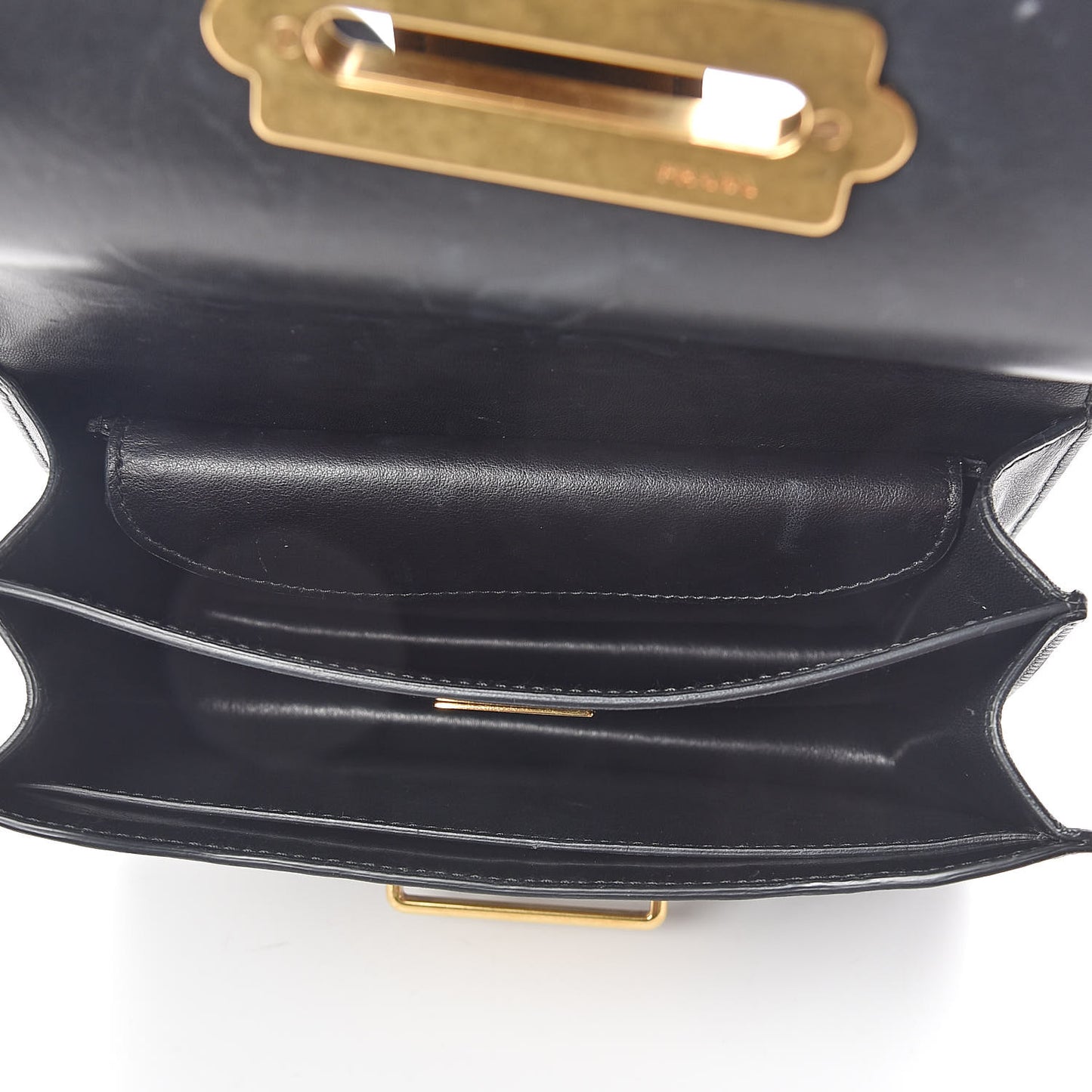 Velvet City Calfskin Leopard Print Cahier Bag Ocra Black