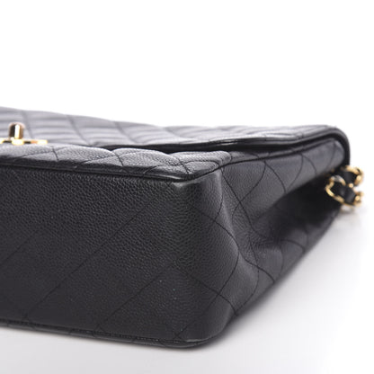Chanel Caviar Quilted Jumbo Single Flap Black 10 of 14