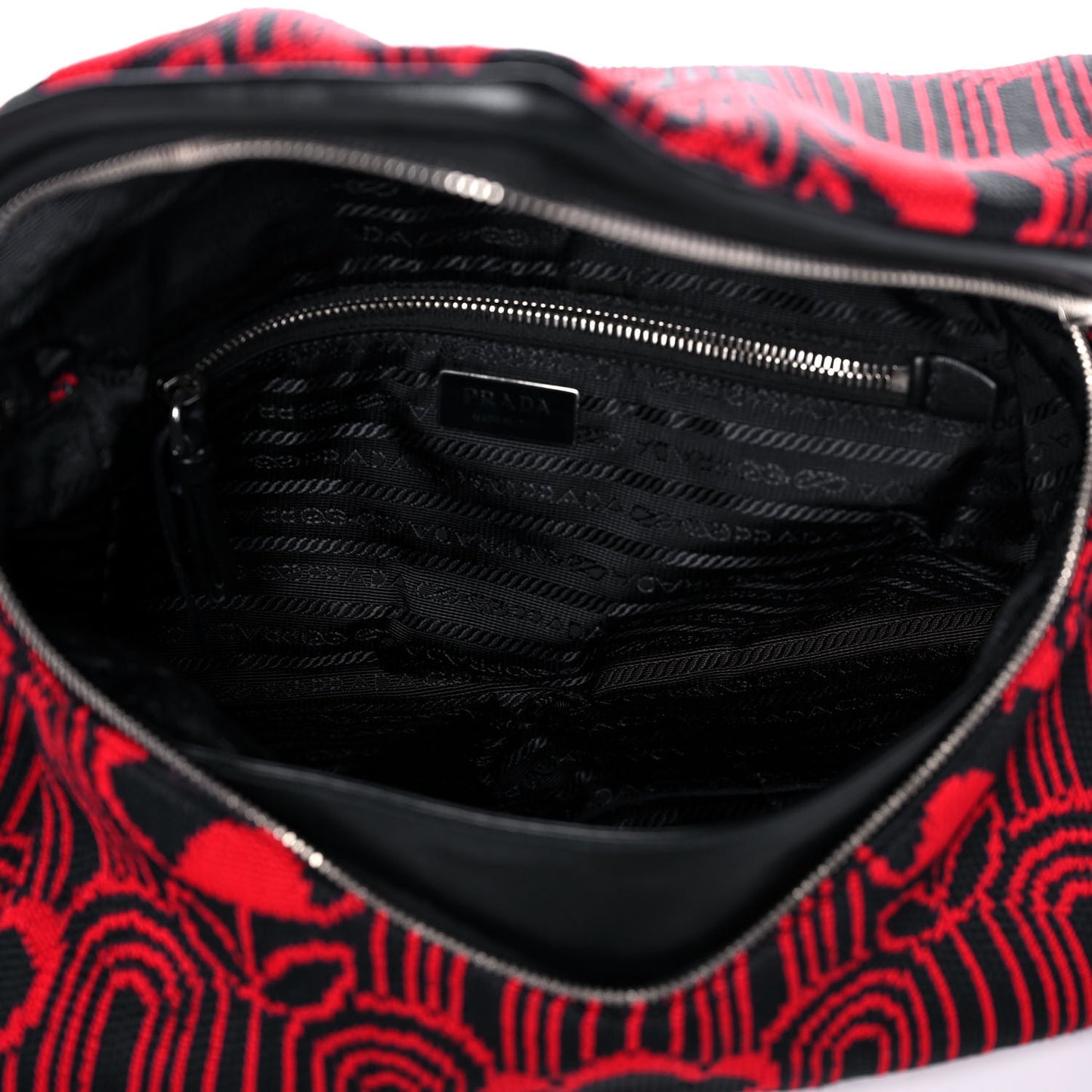 Maglia Jacquard Signaux Bag Black Rosso