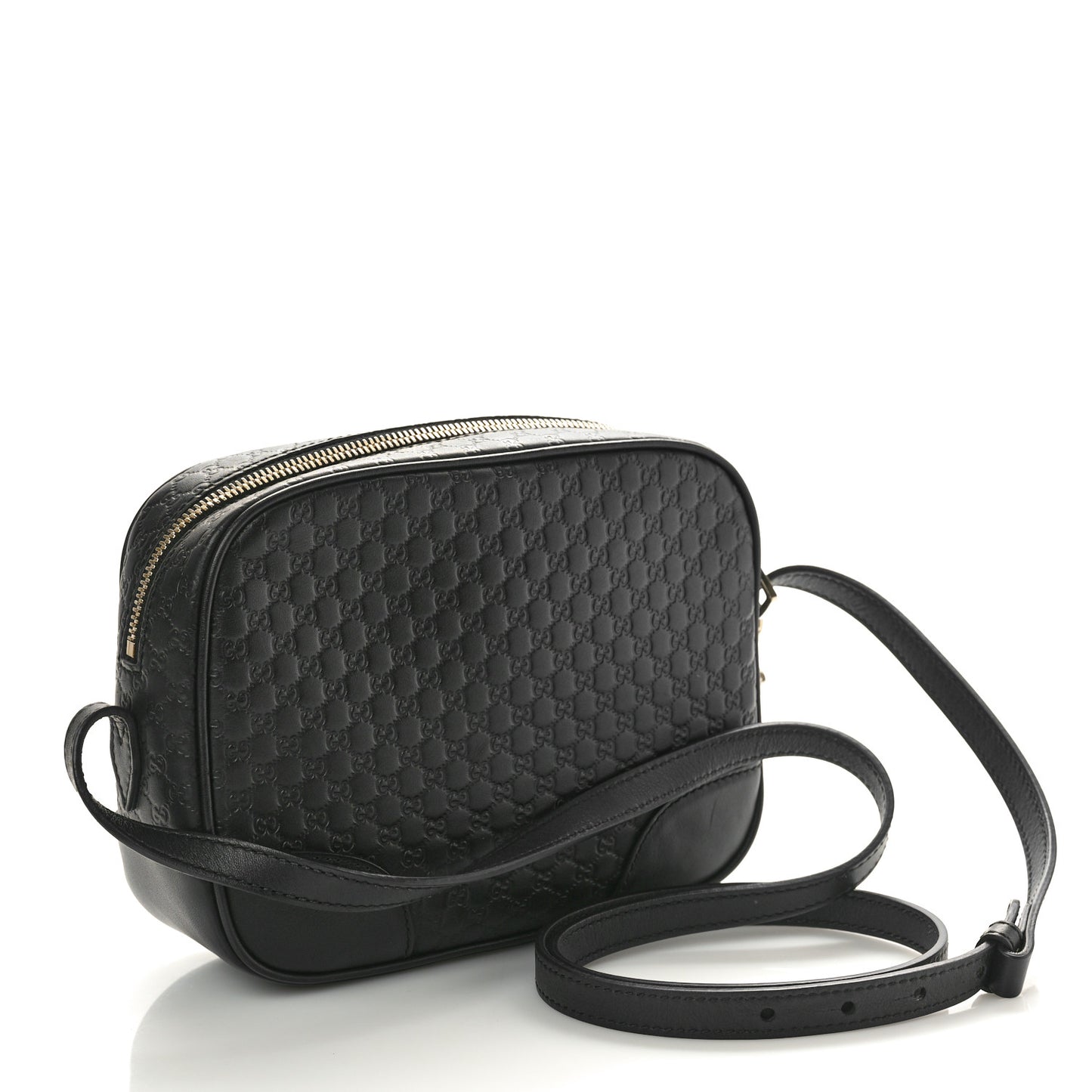 Microguccissima Mini Bree Messenger Bag Black